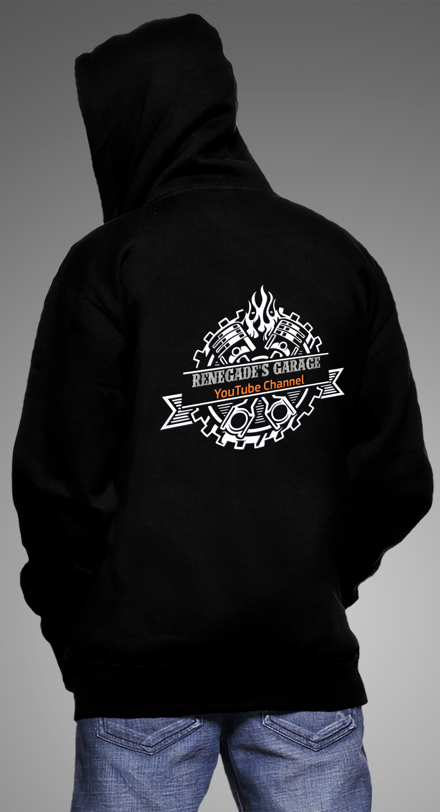 Renegade's Garage Pullover Hooded Sweatshirt