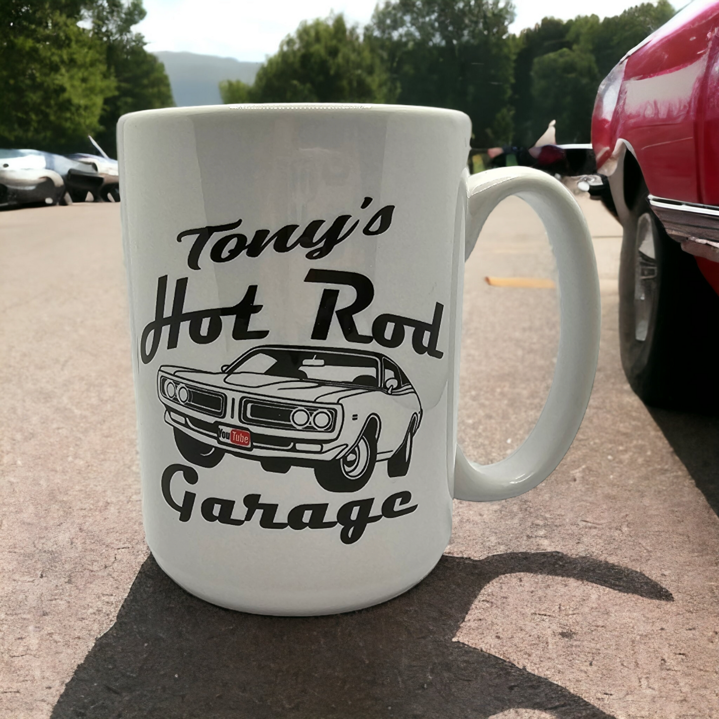 Tony's Hot Rod Garage 15 oz. Mug