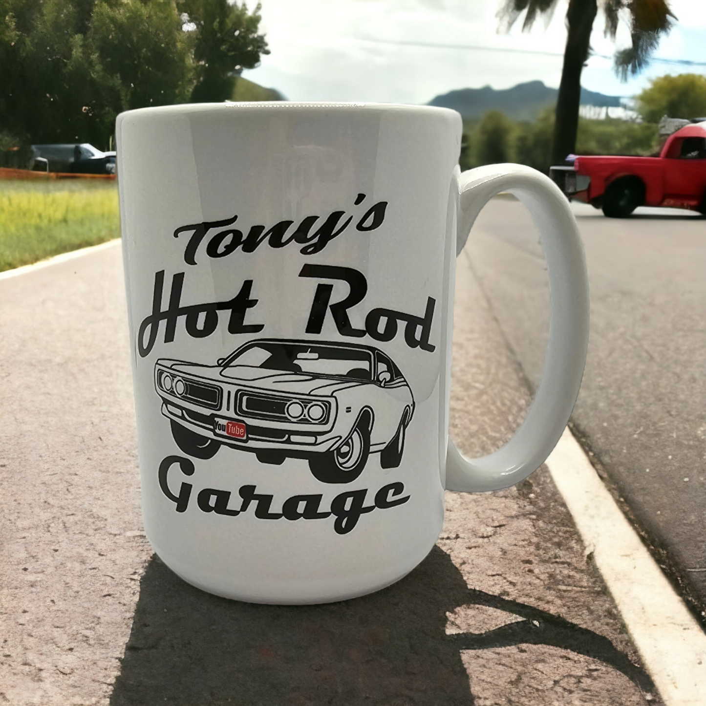 Tony's Hot Rod Garage 15 oz. Mug